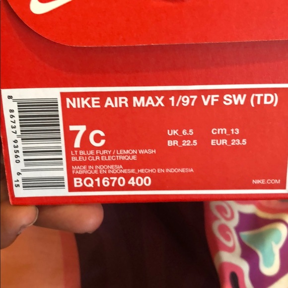 Nike Air Max 1/97 VF SW Toddler - Picture 2 of 2
